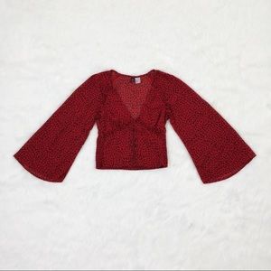 HM Red Leopard Top
